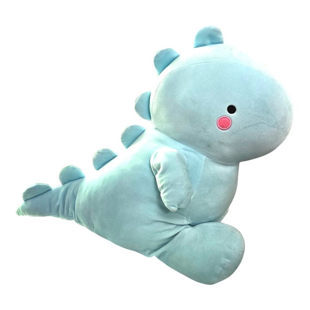 USED LIKE NEW Jumbo Dino Super Soft Dinosaur Plush Stuffed Animal Blue(Size: 20"